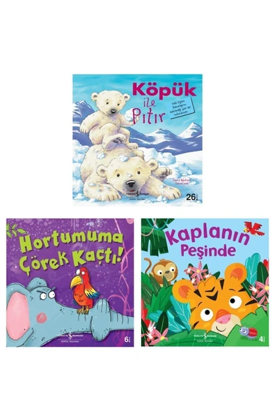 Iş Bankası Kültür Yayınları Köpük Ile Pıtır + Hortumuma Çörek Kaçtı + Kaplanın Peşinde 3'lü Set ürün görseli