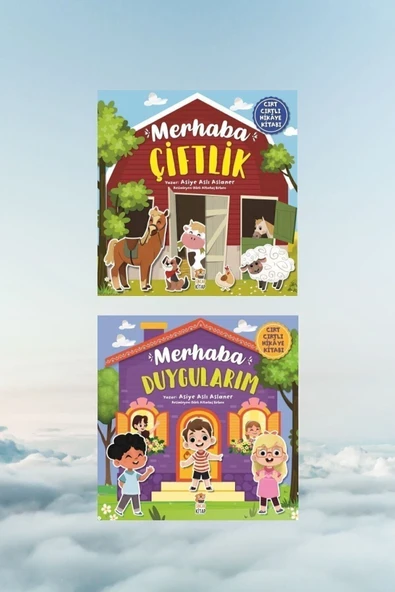 Sincap Kitap - Cırt Cırtlı Hikaye Kitabı Seti Merhaba Duygularım Ve Merhaba Çiftlik ürün görseli