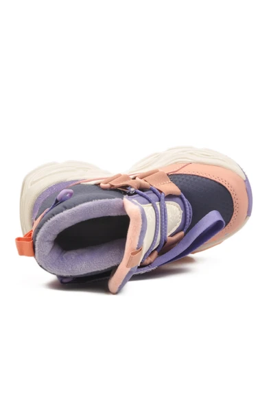 Pepino Pudra Cırlı İçi Kürklü Kız Çocuk Düz Bot - Resim 4