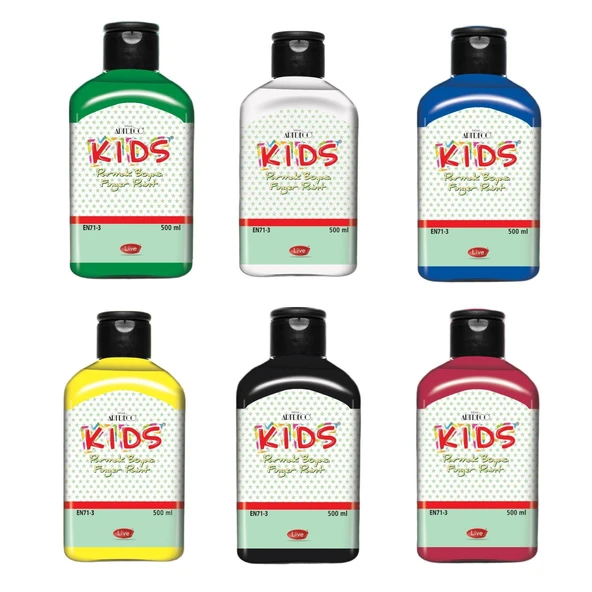 Artdeco Parmak Boyası 500 ml 6 lı Set ürün görseli