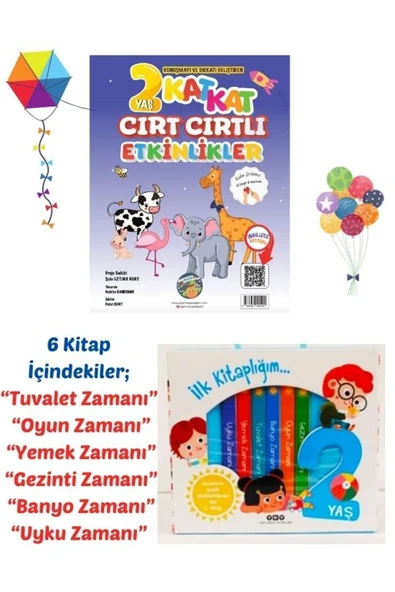 7 Adet Kitap- 2 Yaş Cırt Cırtlı Etkinlikler ve Yapıkredi Yayınları YKY 2 Yaş Kutulu Kitap Seti ürün görseli