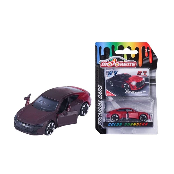 Majorette Color Changers (Renk Değiştiren) Premium Arabalar AUDI RS e-tron GT ürün görseli 1