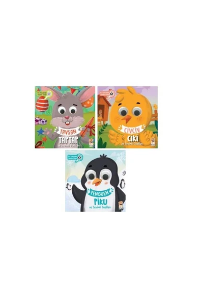 Sincap Kitap Kocaman Gözler Kimin Set 3lü (çiki,piku,taptap) ürün görseli