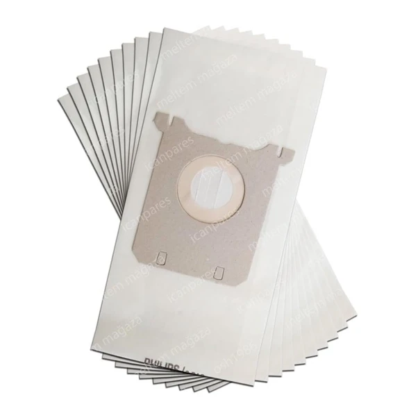 Philips İle Uyumlu FC 8452 Power Life, FC 9062 Jewel Süpürge Kağıt Toz Torbası 10 Adet ürün görseli