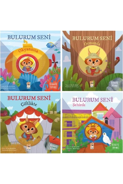 Fenerli Kitap 4 Lü Set Bulurum Seni - Çiftlikte - Ormanda - Okyanusta - Şehirde ürün görseli