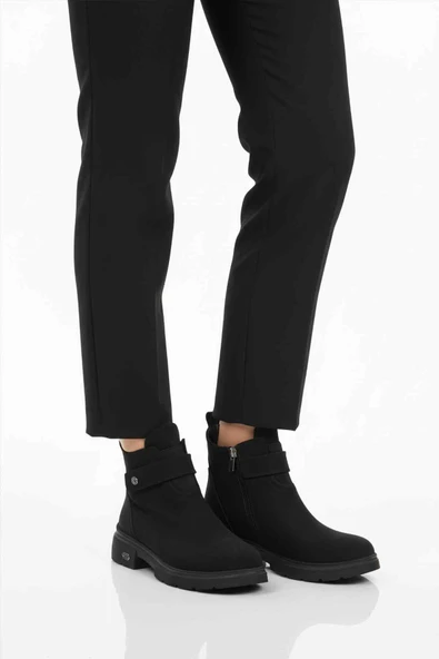 Pierre Cardin Siyah Nubuk Kürklü Kadın Topuklu Bot ürün görseli