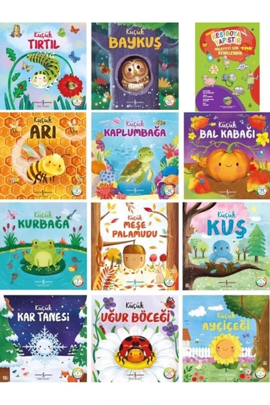Kes Boya Yapıştır Kitabı Hediyeli - İş Kültür 11 Kitap Set Doğanın Eşsiz Hikayeleri ürün görseli
