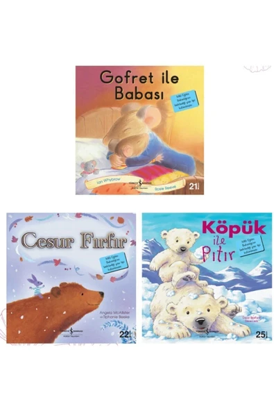 Iş Bankası Kültür Yayınları Gofret Ile Babası + Cesur Fırfır + Köpük Ile Pıtır 3^lü Set ürün görseli