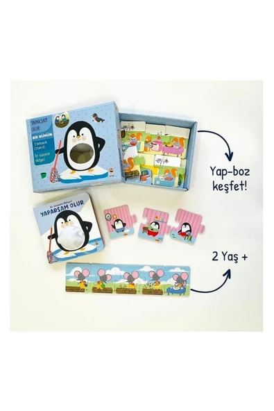 3'lü Dev Set Yaparsam Olur Sincap -İlk Kavramlar, Öz Bakım, Bir Günüm , Kitap ve Puzzle Set - Resim 4