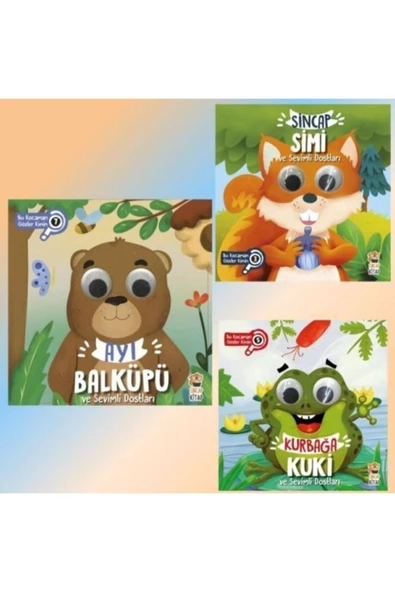 Bu Kocaman Gözler Kimin 3 Kitap Set Ayı Balküpü - Sincap Simi - Kurbağa Kuki ürün görseli