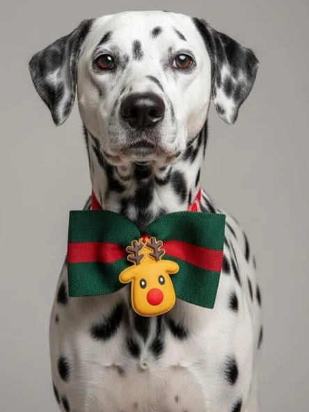 Royal Rudolph Premium Yılbaşı Köpek Papyonu | Limited Edition Luxe Aksesuar | Orta & Büyük Irklar İçin - Resim 6