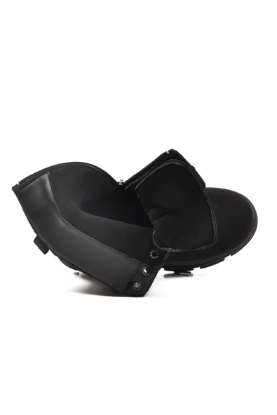 Aspor Siyah İçi Polarlı Kız Çocuk Düz Bot - Resim 4