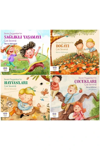 Merve Gülcemal 4 Kitap Set - Peygamberim Sağlıklı Yaşamayı-doğayı-hayvanları-çocukları Çok Severdi ürün görseli