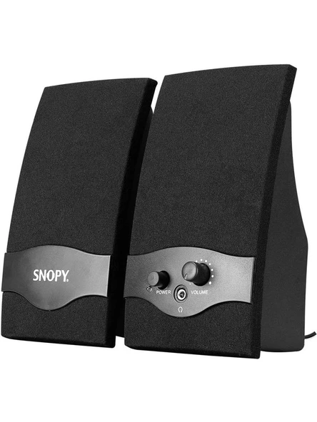 SNOPY Sn-84 2.0 USB Speaker, Siyah - Resim 3
