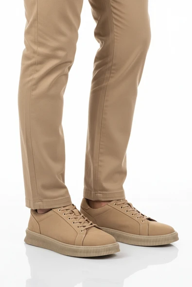 Aspor Kum Nubuk Hakiki Deri Büyük Numara Erkek Casual Ayakkabı ürün görseli