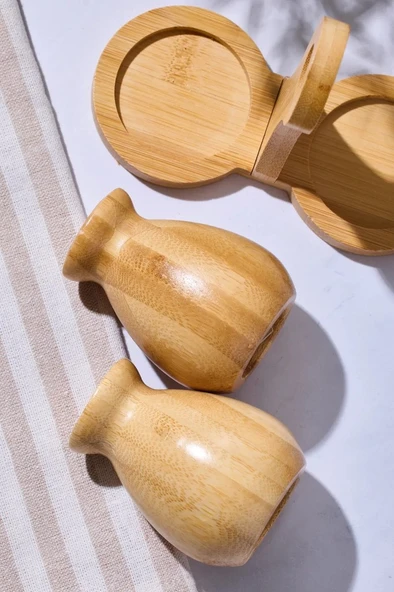 Perotti Duke 2 Li Bambu Standlı Tuzluk Biberlik 16594 - Resim 3