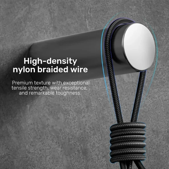 UNITEK TYPE-C 3in1 HIZLI SARJ KABLOSU 1.5MT 20W MICRO USB, TYPE-C, LIGHTNING C14101AGY01-1.5M - Resim 5