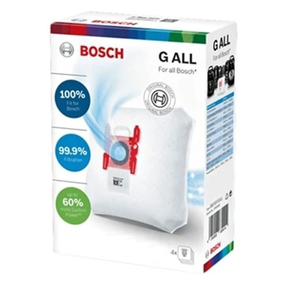 Bosch, Siemens İle Uyumlu Tip G All Toz Torbası (Kutu içi 4 Adet) BGL6POW1, BGBS4HYG1 ürün görseli