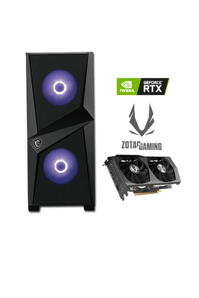 Intel Core I5 12400f 16gb Ddr4 500gb 3300-3100 Mb s M2 Ssd Zotac Rtx3060 Gamıng Masaüstü Pc - Resim 2