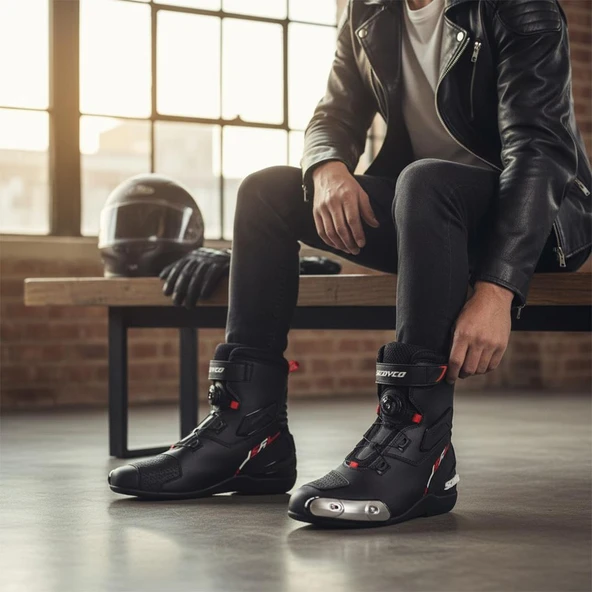 MR002 SCOYCO KORUMALI MOTOSİKLET BOTU - Resim 4