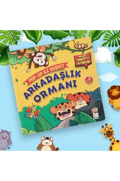 Arkadaşlık Ormanı / Popup Ile Keşfet (hikayeli Hareketli Kitaplar) - M.sacide Kafalı - Resim 2