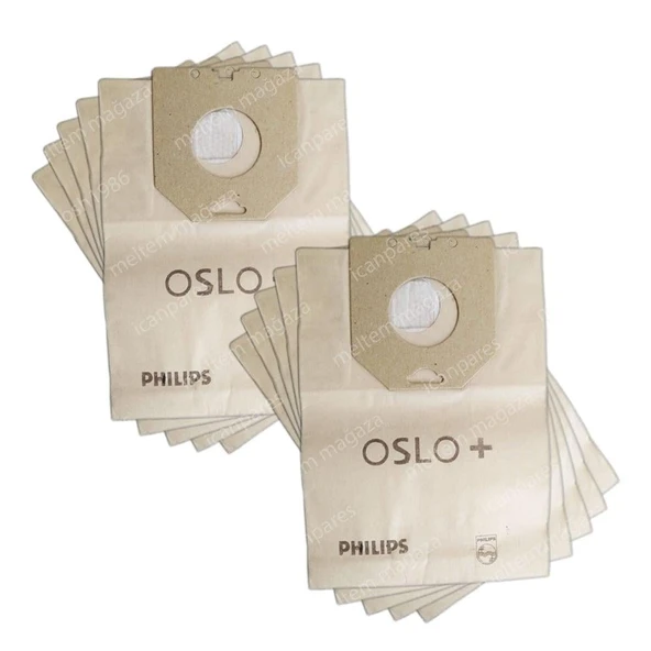 Philips İle Uyumlu Oslo/HR 6939/6983 = PH 84 Süpürge Kağıt Toz Torbası 10 Adet ürün görseli