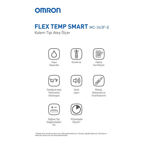 Omron Flex Temp Start Dijital Çubuk Ateş Ölçer - Resim 2