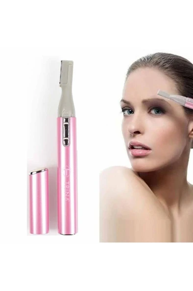 Trina Kadın Kaş Alma Şekillendirme Tüy Kıl 0 Kesim Yüz Yanak Temizleme Tıraş Makinesi - Resim 5