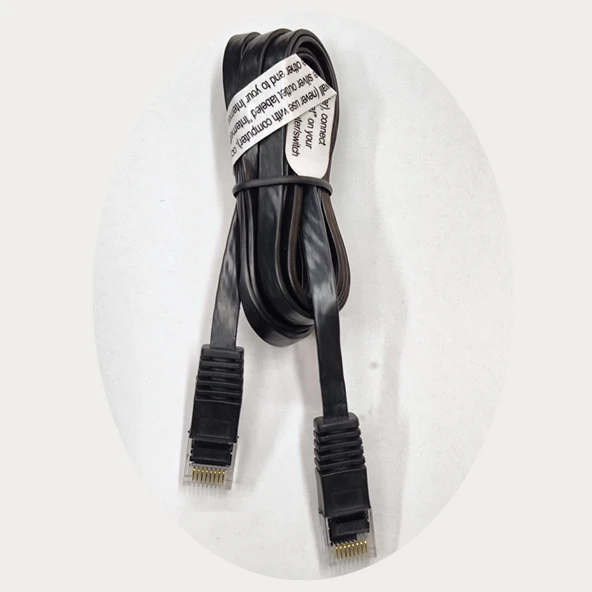 RJ45 Cat5e slim yassı internet ağ bağlantı kablosu 10'lu paket 1.5m - Resim 4