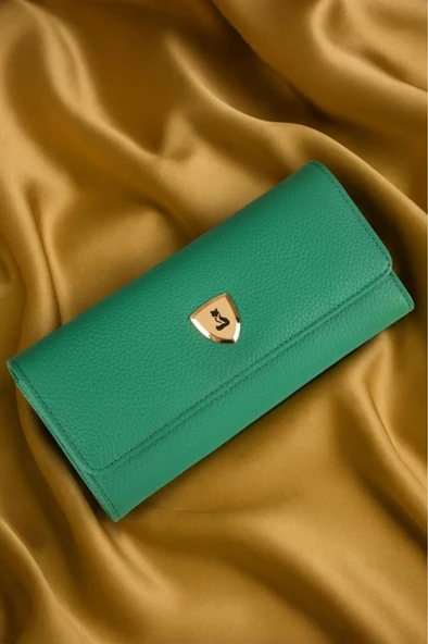 Alya Hakiki Deri Gold Detaylı Kadın Kartlık ve Cüzdan ürün görseli