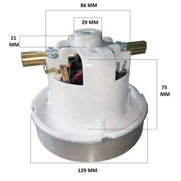 Elektrikli Süpürge Motoru SRV67 1200 W - Resim 2