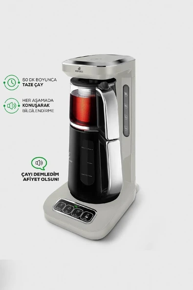 Karaca Robotea Pro 4 in 1 Konuşan Çay Makinesi Starlight - Resim 8