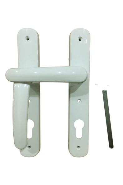 PVC Pimapen Banyo Wc Plastik Sac Destekli Kapı Kolu Takımı (Barel Yuvalı) ürün görseli