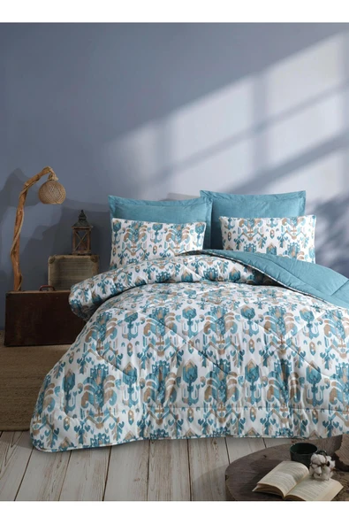 Kobyen Çift Kişilik Edna İndigo Uyku Seti ürün görseli 1