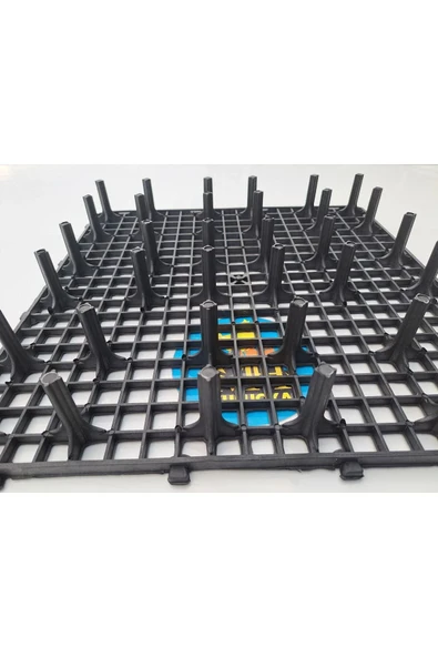 Mh PLASTİK KÜMES IZGARASI 50X50 cm Yükseklik 8cm /4 ADET(1m2) - Resim 4