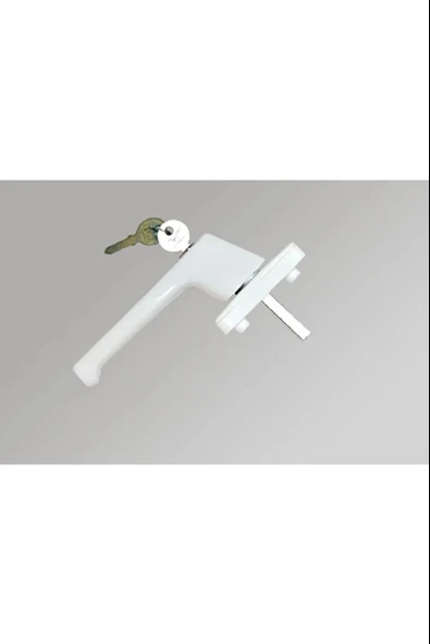 Anahtarlı Pvc Pimapen Pencere ve Balkon Kapı Kolu Kilitli Tekli - Resim 2
