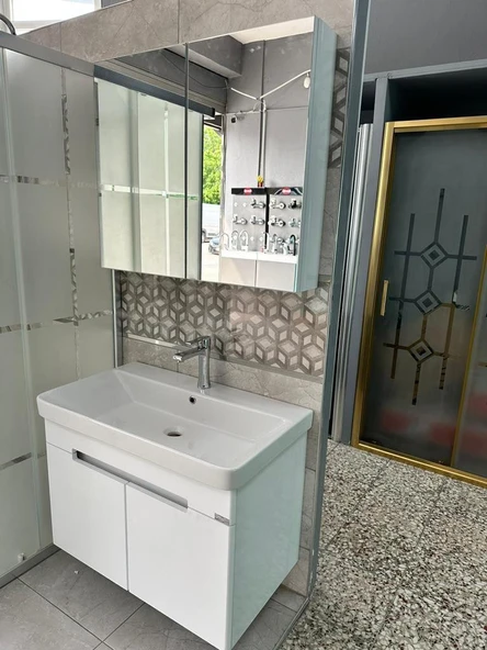 TREND 80 CM BANYO DOLABI (BEYAZ-BEYAZ) ürün görseli