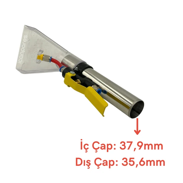 Fantom İle Uyumlu Püskürtmeli Süpürge Yıkama Ucu | 37.9mm İç Çap, 35.6mm Dış Çap - Resim 2