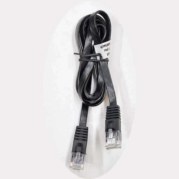 RJ45 Cat5e slim yassı internet ağ bağlantı kablosu 10'lu paket 1.5m - Resim 3