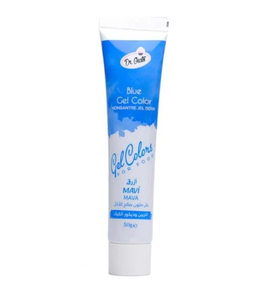 DR GUSTO TÜP JEL GIDA BOYASI MAVİ - 50 GR ürün görseli