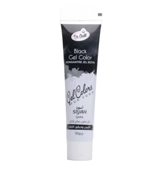DR GUSTO TÜP JEL GIDA BOYASI SİYAH - 50 GR ürün görseli