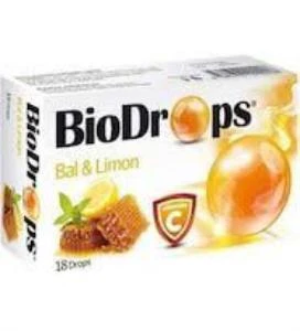 Biodrops Ballı limonlu  & C vitamini pastil 18 li ürün görseli 1