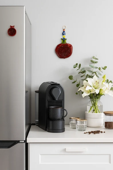 NEVCE STORE Nar Figürlü Dekor Seti Duvar Süsü ve Magnet Ev Ofis Hediyelik Aksesuar ürün görseli