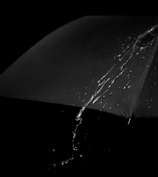 Otomatik Fiber Fiber Gövdeli Lüx Erkek Baston Şemsiye - Resim 8