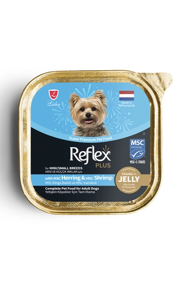 Plus Jöle İçinde Ringa Balığı ve Karidesli Küçük Irk Köpek Konservesi 85gr ürün görseli