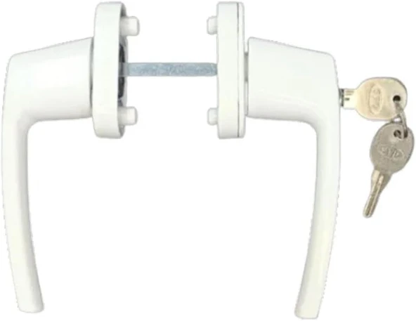 Anahtarlı Pvc Pimapen Pencere ve Balkon Kapı Kolu Kilitli Çiftli ürün görseli