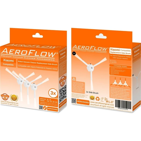 Xiaomi İle Uyumlu Roborock S5 S6 E2 E3 E4 C10 Robot Süpürge Yan Fırça - 3 Adet - Resim 3