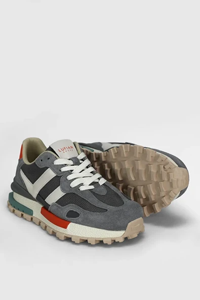 Lufian Stella Kadın Sneaker Ayakkabı Gri 121230035 - Resim 2