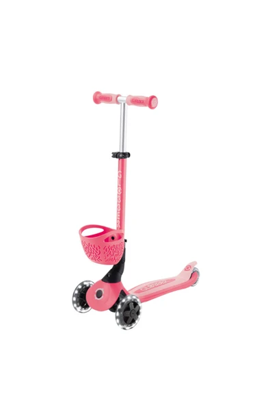 GLOBBER IŞIKLI SCOOTER KOYU PASTEL PEMBE ürün görseli