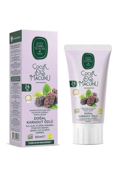 Eyüp Sabri Tuncer Doğal Çocuk Karadut Özlü Diş Macunu 60 ml ürün görseli